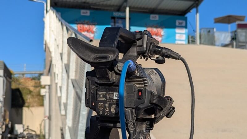 Camera Panasonic CX350 pour la ligne de départ